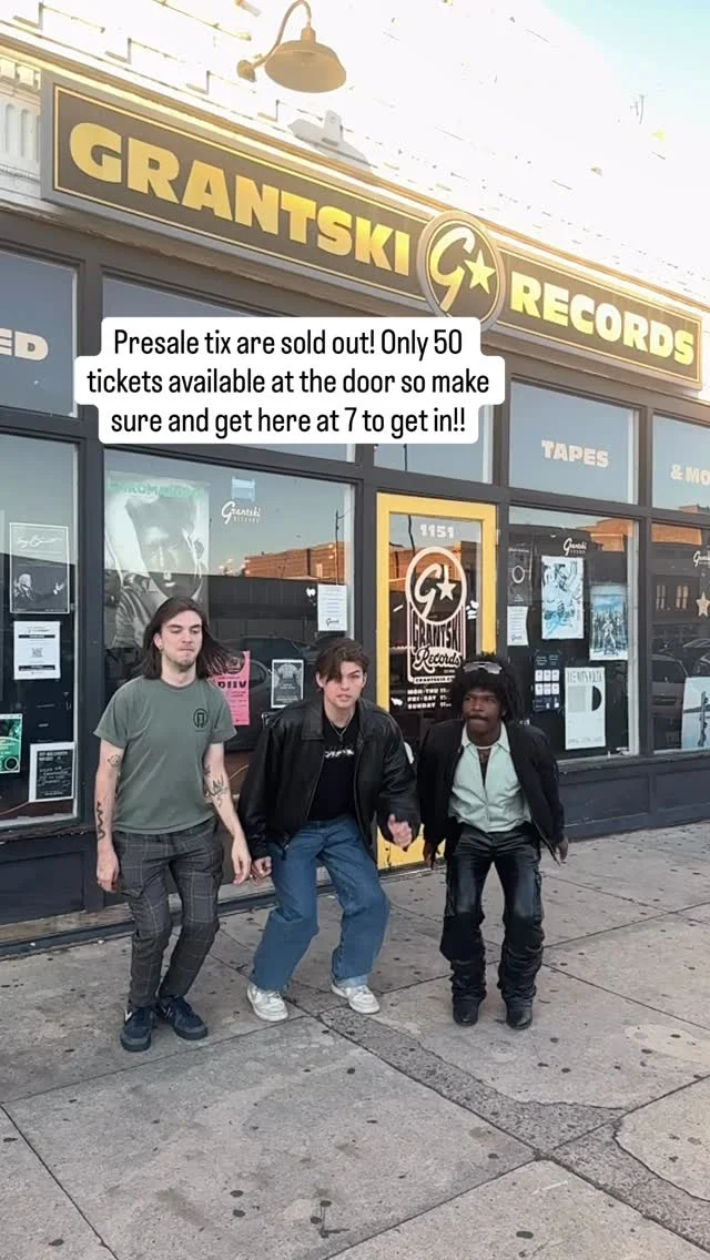 Pre sale tix are sold out get here at 7 for a chance to get in!! @estimatedprinciples @intensionband @flythecrowofficial @grantskirecords