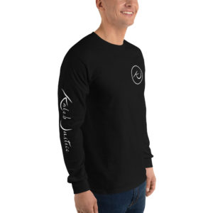Kaleb Justice Brand Black Long Sleeve T-Shirt Angle