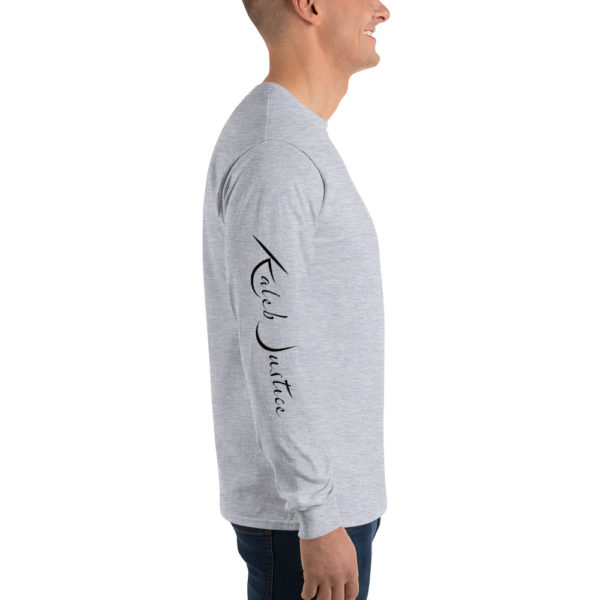 Kaleb Justice Brand Grey Long Sleeve T-Shirt Side