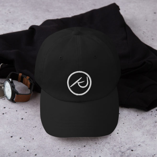 KJ Design Black Hat Front Product Mockup